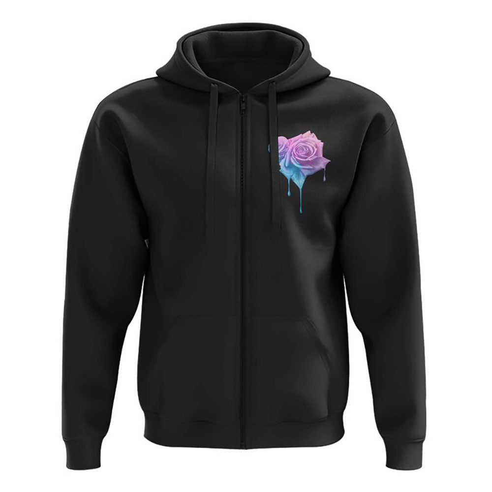 Faith Rose Watercolor All Over Print 3D Hoodie, Christian Hoodie, Christian Sweatshirt, Bible Verse Shirt