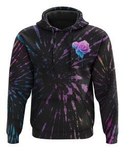 Faith Rose Watercolor Tie Dye All Over Print 3D Hoodie, Christian Hoodie, Christian Sweatshirt, Bible Verse Shirt