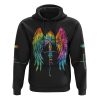 Faith Watercolor Wings Tiedye All Over Print 3D Hoodie, Christian Hoodie, Christian Sweatshirt, Bible Verse Shirt