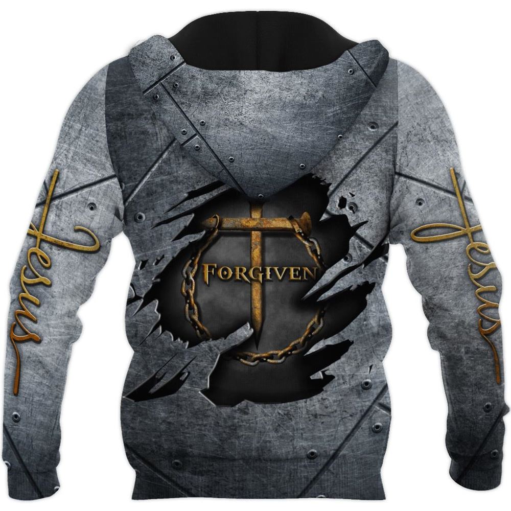 Faith in God Forgiven God 3D Hoodie For Man And Women, Jesus Printed 3D Hoodie