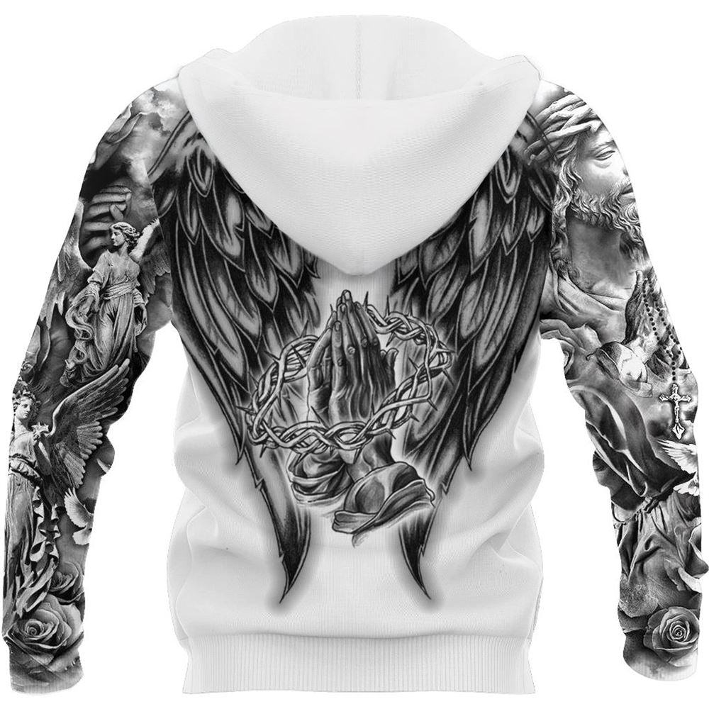 Faith in God Gothic Vibe God 3D Hoodie For Man And Women, Jesus Printed 3D Hoodie