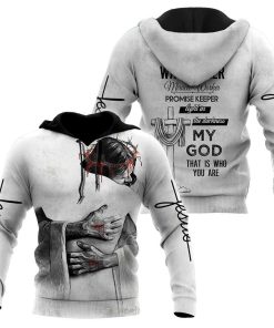 Faith in God Promise Keeper Light In The Darkness God 3D Hoodie For Man And Women, Jesus Printed 3D Hoodie