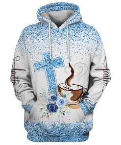 Fueled By Coffee And Jesus Hoodies Jesus Hoodie Men & Women, God 3D Printed Hoodie, Christian Apparel Hoodies