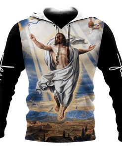 God Blessed Jesus Is My Savior My Healer My Refuge God 3D Hoodie For Man And Women, Jesus Printed 3D Hoodie