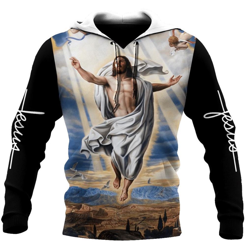 God Blessed Jesus Is My Savior My Healer My Refuge God 3D Hoodie For Man And Women, Jesus Printed 3D Hoodie