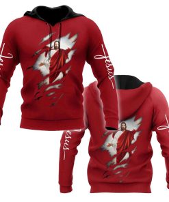 God In My Blood God 3D Hoodie For Man And Women, Jesus Printed 3D Hoodie