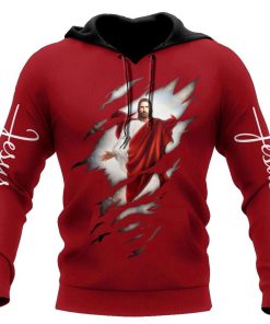 God In My Blood God 3D Hoodie For Man And Women, Jesus Printed 3D Hoodie