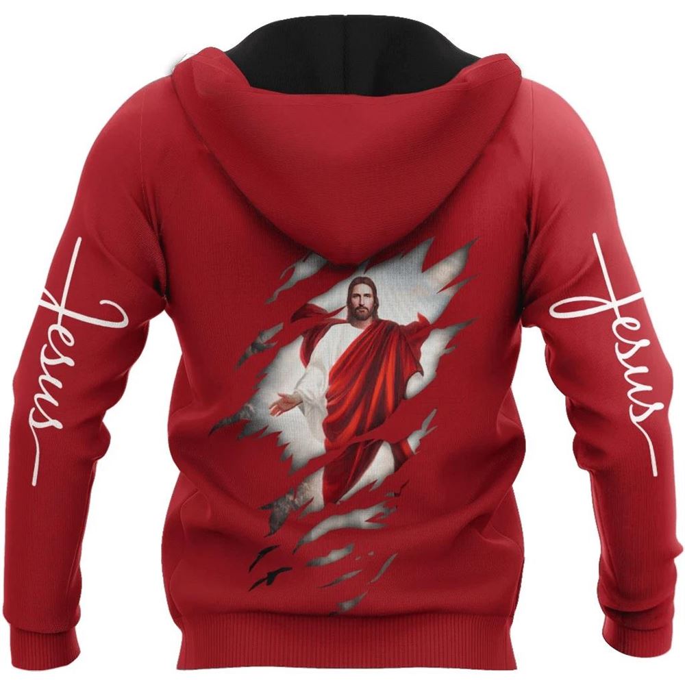 God In My Blood God 3D Hoodie For Man And Women, Jesus Printed 3D Hoodie