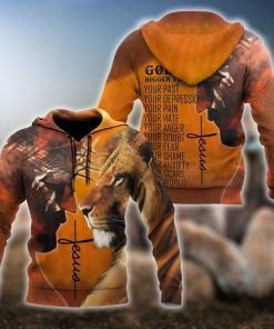 God Is Bigger Than Your Past Your Depression God 3D Hoodie For Man And Women, Jesus Printed 3D Hoodie