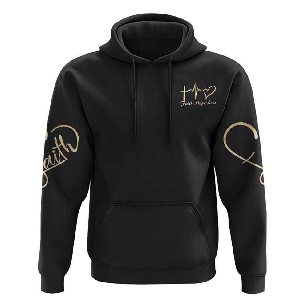 God Is Good All The Time Vintage All Over Print 3D Hoodie, Christian Hoodie, Christian Sweatshirt, Bible Verse Shirt