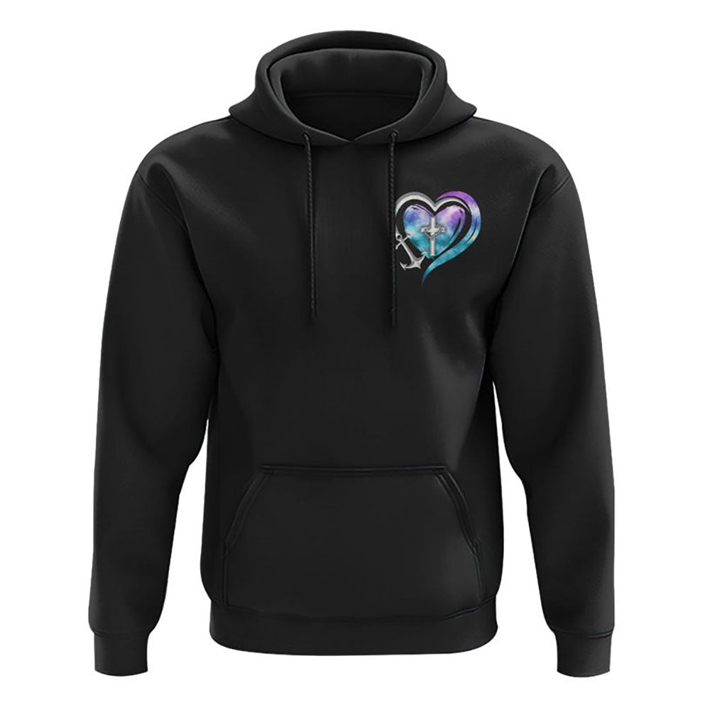 God Is My Anchor All Over Print 3D Hoodie, Christian Hoodie, Christian Sweatshirt, Bible Verse Shirt