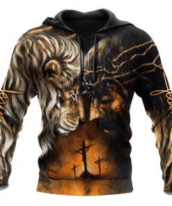God Is Strength Lion Is Power God 3D Hoodie For Man And Women, Jesus Printed 3D Hoodie