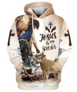 God Lamb Crown Of Thorn Jesus Is My Savior Hoodies Jesus Hoodie Men & Women, God 3D Printed Hoodie, Christian Apparel Hoodies
