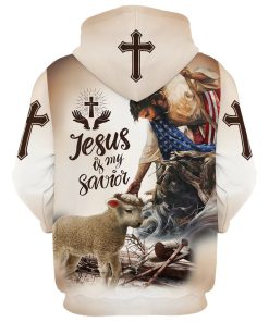 God Lamb Crown Of Thorn Jesus Is My Savior Hoodies Jesus Hoodie Men & Women, God 3D Printed Hoodie, Christian Apparel Hoodies