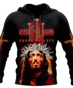 God Saved My Life God 3D Hoodie For Man And Women, Jesus Printed 3D Hoodie