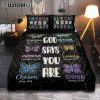 God Says You Are Quilt Bedding Set Bedroom - Christian Bedroom Decor - Religious Quilt Bedding Set Prints