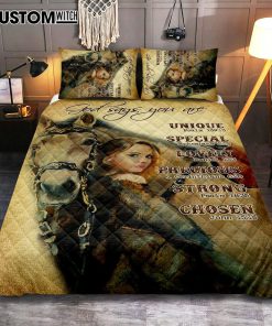God Says You Are The Girl Quilt Bedding Set Bedroom - Christian Cover Twin Bedding Quilt Bedding Set - Religious Quilt Bedding Set Prints