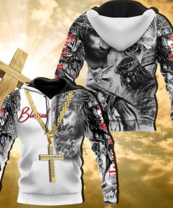 God With Necklace Jesus Is The King God 3D Hoodie For Man And Women, Jesus Printed 3D Hoodie