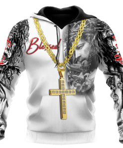 God With Necklace Jesus Is The King God 3D Hoodie For Man And Women, Jesus Printed 3D Hoodie