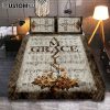 Grateful Thankful Blessed Beautiful Camellia Northern Cardinal Quilt Bedding Set Bedroom - Christian Bedroom Decor - Religious Quilt Bedding Set Prints