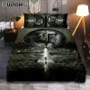 Grateful Thankful Blessed Camellia Northern Cardinal Quilt Bedding Set Bedroom - Christian Quilt Bedding Set Prints - Bible Verse Quilt Bedding Set Art