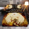 He Will Cover You With His Feathers Bedroom Quilt Bedding Set - Christian Quilt Bedding Set Bedroom Decor