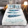 He Will Cover You With This Feathers Abstract Wings Quilt Bedding Set - Christian Bedroom - Religious Home Decor