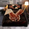 Honey Bee Quilt Bedding Set Cover Twin Bedding Decor - Pleasant Words Are Like Honey - Proverbs 16 24 - Christian Quilt Bedding Set Bedroom Decor