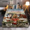 Horse Be Still And Know That I Am God Quilt Bedding Set Bedroom - Christian Quilt Bedding Set Prints - Bible Verse Quilt Bedding Set Art