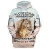 Horse And Jesus Faith Over Fear Hoodies Jesus Hoodie Men & Women, God 3D Printed Hoodie, Christian Apparel Hoodies