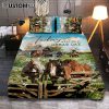 Horse Today I Choose Joy Quilt Bedding Set Bedroom - Christian Quilt Bedding Set Prints - Bible Verse Quilt Bedding Set Art