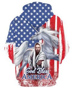 Horse With Jesus Hand 3D Hoodie One Nation Under God Hoodies Jesus Hoodie Men & Women, God 3D Printed Hoodie, Christian Apparel Hoodies