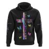 I Believe There Are Angles Among Us Cross Light Wings All Over Print 3D Hoodie, Christian Hoodie, Christian Sweatshirt, Bible Verse Shirt
