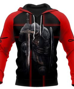 I Bow To None Other Than Lord Jesus Christ Knight Templar God 3D Hoodie For Man And Women, Jesus Printed 3D Hoodie