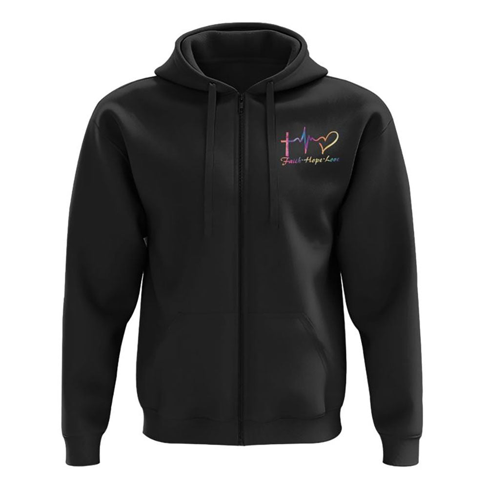 I Can Do All Things Through Christ Butterfly Cross All Over Print 3D Hoodie, Christian Hoodie, Christian Sweatshirt, Bible Verse Shirt
