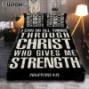 I Can Do All Things Through Christ Who Strengthens Me Quilt Bedding Set - Jesus And Girl On The Beach Quilt Bedding Set Bedroom - Christian Quilt Bedding Set Prints