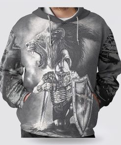 I Can Do All Things Through Christ The Warrior Of Christ Lion 3D Hoodies For Women Men, God 3D Printed Hoodie, Christian Apparel Hoodies