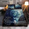 I Can Only Imagine Lavender Field Wooden Cross Quilt Bedding Set - Christian Bedroom - Religious Home Decor