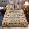 I Never Left You Red Cardinal Quilt Bedding Set Bedroom - Christian Quilt Bedding Set Bedroom Decor
