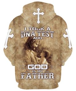 I Took A Dna Test And God Is My Father Hoodie Jesus And Baby Hoodies Jesus Hoodie Men & Women, God 3D Printed Hoodie, Christian Apparel Hoodies