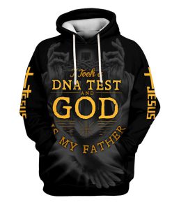 I Took A Dna Test And God Is My Father Hoodies Men & Women, God 3D Printed Hoodie, Christian Apparel Hoodies