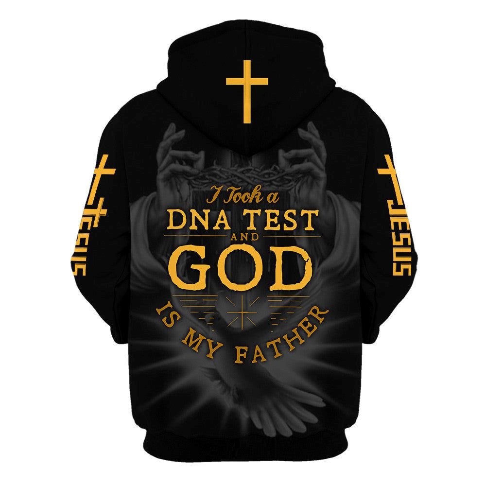 I Took A Dna Test And God Is My Father Hoodies Men & Women, God 3D Printed Hoodie, Christian Apparel Hoodies