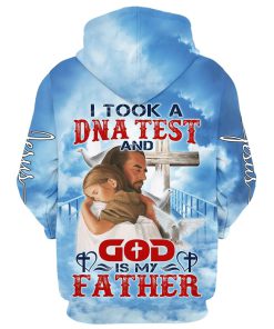 I Took A Dna Test And God Is My Father Jesus And Baby Hoodies Jesus Hoodie Men & Women, God 3D Printed Hoodie, Christian Apparel Hoodies