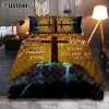 I Will Walk By Faith Even When I Cannot See Turtle Quilt Bedding Set Art - Christian Art - Bible Verse Bedroom - Religious Home Decor