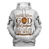 I Would Rather Stand With God, Jesus And Lion Hoodie For Men & Women, God 3D Printed Hoodie, Christian Apparel Hoodies