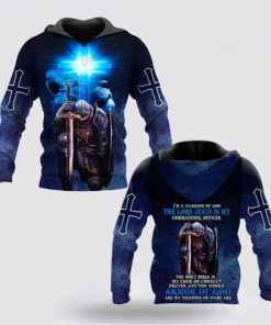 I'm A Warrior Of God Knight Christian God Jesus 3D Hoodies For Women Men, God 3D Printed Hoodie, Christian Apparel Hoodies