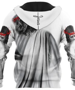 In The Arms Of Lord God 3D Hoodie For Man And Women, Jesus Printed 3D Hoodie