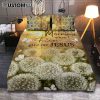 In The Morning When I Rise Give Me Jesus Rooster Lavender Field Cross Quilt Bedding Set - Christian Bedroom - Religious Home Decor