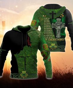 Irish Jesus Patrick Day Jesus Is My Lord God 3D Hoodie For Man And Women, Jesus Printed 3D Hoodie