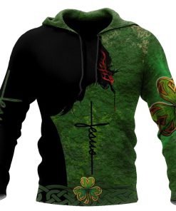 Irish Jesus Patrick Day Jesus Is My Lord God 3D Hoodie For Man And Women, Jesus Printed 3D Hoodie